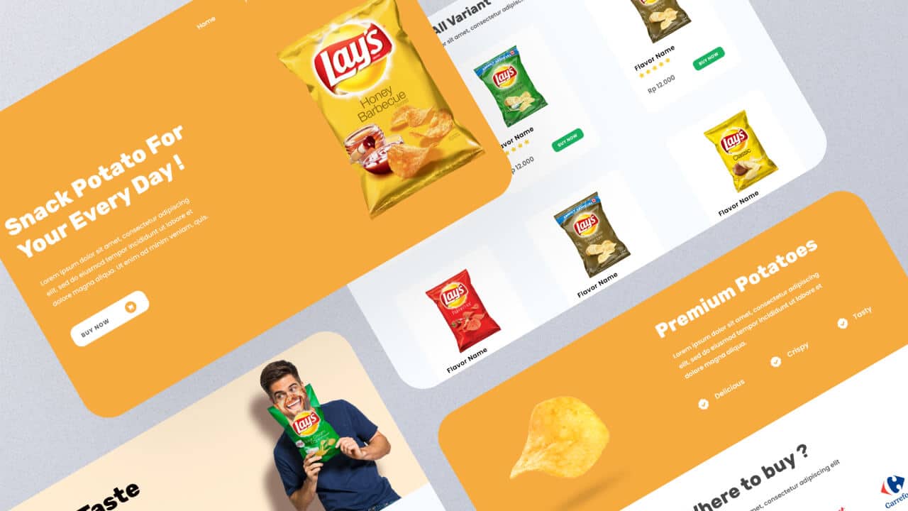 Belajar Membuat Landing Page Toko Online Snack